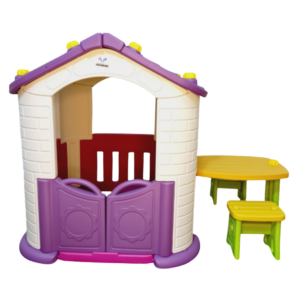 Casa ensueño con mesita picnic - morada