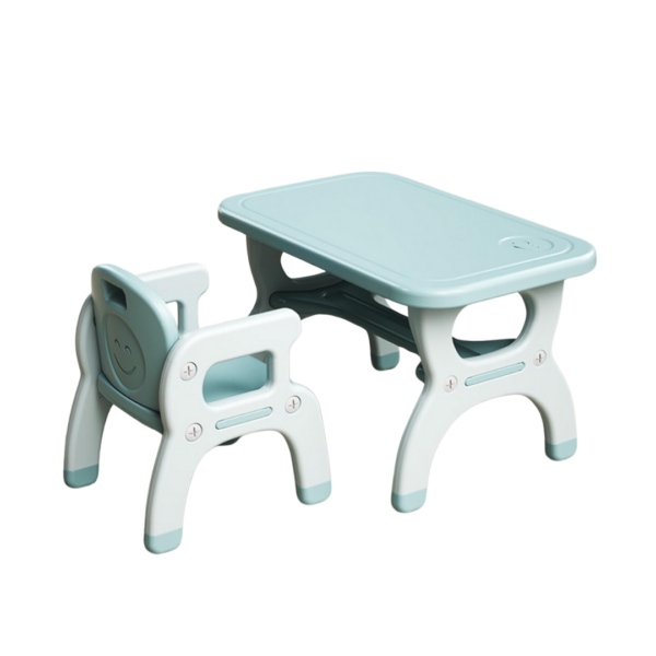 Mesa con silla - celeste