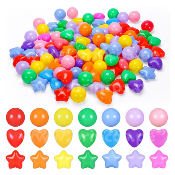 Pelotitas de piscina (diseño estrella) – 500 unidades - Imagen 4