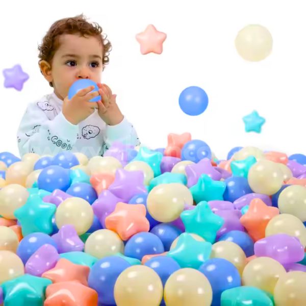 Pelotitas de piscina (diseño estrella) – 500 unidades - Imagen 2