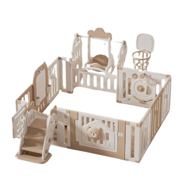 Corral osito multijuegos feliz - beige