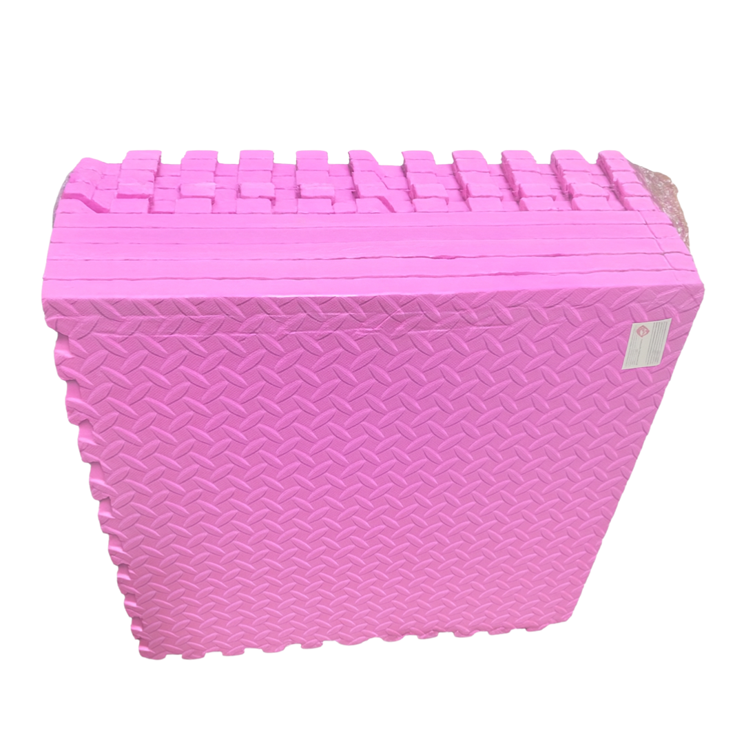 10 Pisos armables - rosa pastel